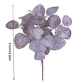 thumbnail image 2 of Toystoory Hojas de eucalipto Planta artificial Hojas Centro de Hojas Oficina en el hogar Fiesta de boda Decoración Planta Plantas Artificiales violeta Toystoory HA6648-04B, 2 of 6