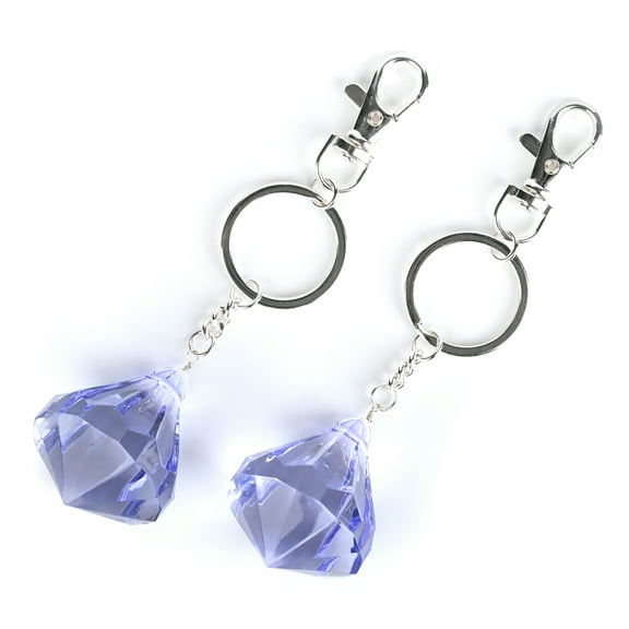 Claire's Tween Girls' Purple Gem Best Friend Keychain Set, 2 Pieces, 39745