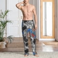 thumbnail image 2 of Logiee Video Game Print Pajama Pants for Men,Men’s Pajama Bottoms,Mens PJ Pants with Pockets & Button Fly-Large, 2 of 6