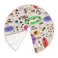 thumbnail image 3 of Kll Dog Doing Yoga Christmas Tree Skirt 30",Party Decorations Farmhouse For Christmas Decorations Holiday Party, 3 of 8