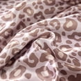 thumbnail image 4 of ANMINY Satin Sheets Silk Sheets King Pink Leopard Bed Sheet Set Deep Pocket Bed Flat Fitted Sheet, 4-Pieces, 4 of 7