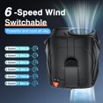 thumbnail image 2 of Ventilador portátil SUMAROK recargable de 6 velocidades 14000 RPM 6000 mAh, 2 of 7