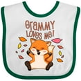 thumbnail image 3 of Inktastic Grammy Loves Me- Cute Baby Fox Boys or Girls Baby Bib, 3 of 4