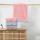 thumbnail image 5 of Toalla de mano con hojas bordadas – algodón suave ultra absorbente, resistente sin descolorido, sin pelusa, letras decorativas, uso doméstico en baño, 1 pack, 5 of 6