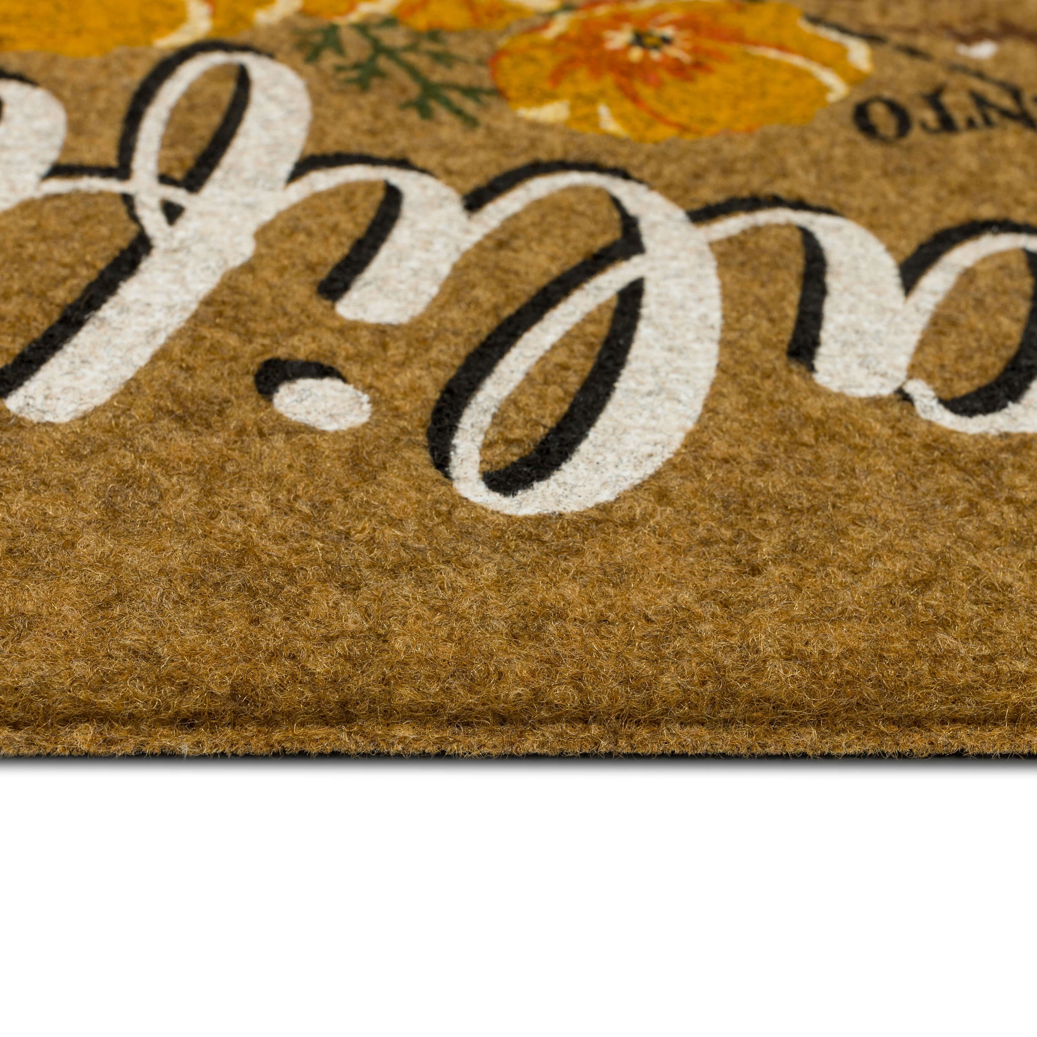 Mohawk Home California Indoor/Outdoor All Weather Polyester Rubber Backed Rectangle Doormat, Tan, 18" x 30"