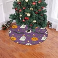 thumbnail image 2 of FMSHPON Halloween Ghost Pumpkin Xmas Christmas Tree Skirt Stand Mat for Holiday Party Decoration Indoor Outdoor 36 inches, 2 of 3