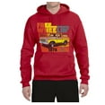 thumbnail image 2 of Ford Free Wheelin 1978 Bronco Classic Rasta 70s | Mens Cars and Trucks Hooded Sweatshirt Graphic Hoodie, Red, 2XL, 2 of 4