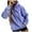 Purple, variant on Fesfesfes Women Flannel Shirt Daily Hooded Sweatshirt Long Sleeve Casual Pocket Pullover Shirt Blouse Sale on Clearance