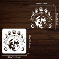thumbnail image 3 of 1Pc Moon Phase Reusable Stencils Painting Templates on Wall Wood Fabric Paper and Furniture 11.8x11.8inch, 3 of 9