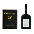 thumbnail image 1 of Pass-port Holder Multi-Purpose Tear-Resistant Dirt Proof Wear-resistant Portable Protector Anti-scratch Pass-port Cover And Luggage Tag Set Daily Use, 1 of 11