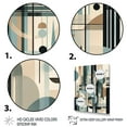 thumbnail image 3 of Designart "Cream Blue Minimalism Quiet Depths III" Minimalism Wall Art Living Room, 3 of 5