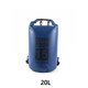 thumbnail image 3 of Naiovety Bolsas impermeables multifuncional para exteriores Equipo de gran capacidad Bolsa plegable para kayak Rafting Piscina Deportes de playa Deportes acuáticos Azul oscuro 20L Hombros Naiovety OD025898-53, 3 of 6
