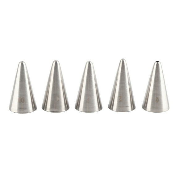 Piping Tips Set,5 Pcs Piping Tips Cookie Decorating Tips Icing Tips Set Compact and Lightweight
