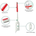 thumbnail image 4 of 160 Pcs Orange Dental Floss Picks and 100 Pcs Professional Toothpicks for Travel - Soft Silicone Braces Brush, Floss Sticks for Teeth, Disposable Interdental Brushes for Cleaning Teeth Health, 4 of 8