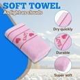 thumbnail image 3 of AUQ Wash Gags for Body,Plush Cotton Loop Texture Face Cloths for Washing Face,High Efficiency Absorption Wash Cloths,Pink,29.53*13.78*0.39in, 3 of 7