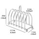 thumbnail image 2 of Rack Estilo Inglés - Soporte para Tostadas Soporte para Tostadas Inglesas con Pies de Bola - Tostada con Ranura para 6 Rebanadas - Resistente y Templado, 2 of 5