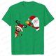 thumbnail image 1 of Camiseta de Feliz Navidad para mujer, Tops con estampado de renos de Papá Noel, ropa informal estilo Hip Hop, pantalón corto informal, camiseta de manga, ropa femenina, 1 of 5
