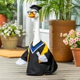 thumbnail image 5 of 4 Piece Graduation Themed Porch Goose Outfits With Gown Cap Glasses And Diploma Scroll For 19-23 Inch Statues Graduation Season Front Porch Decor, 5 of 8