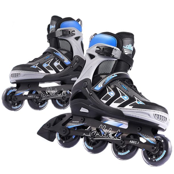 Adult Inline Skates Adjustable Pink/Blue/Green Unisex Skates Indoor and