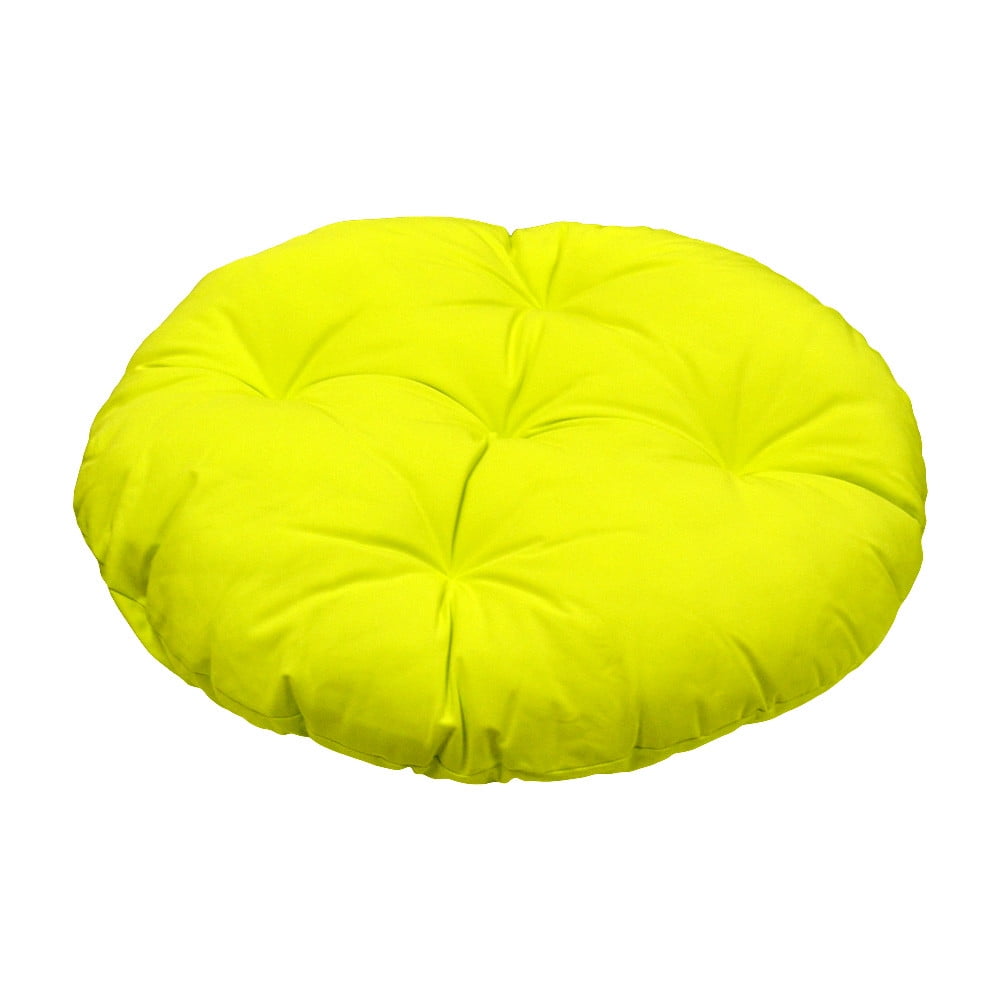 Egg Chair Cushion Replacement 33'' Round NEON YELLOW Soft Replacement Cushion Pillow Papasan Pad Seat
