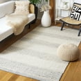 thumbnail image 2 of SAFAVIEH Martha Stewart Striped Area Rug, Ivory/Grey, 8' x 10', 2 of 8