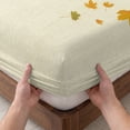 thumbnail image 3 of King Size Fitted Sheet Set - Maple Leaf Fall 3 Piece Bedding Sets 16" Deep Pocket Fitted Sheet with 2 Pillowcases, Thanksgiving Fallen Leaves Autumn Rustic Brushed Microfiber Hotel Luxury Bed Sheets, 3 of 9