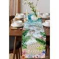 thumbnail image 3 of Table Runner Dresser Scarf 13 x 60 Inch Summer Life Is Better At The Beach Plants Starfish Shell Table Runners Non-Slip Heat Kitchen Dining Table Decor for Indoor Outdoor Home Party Decoration, 3 of 7