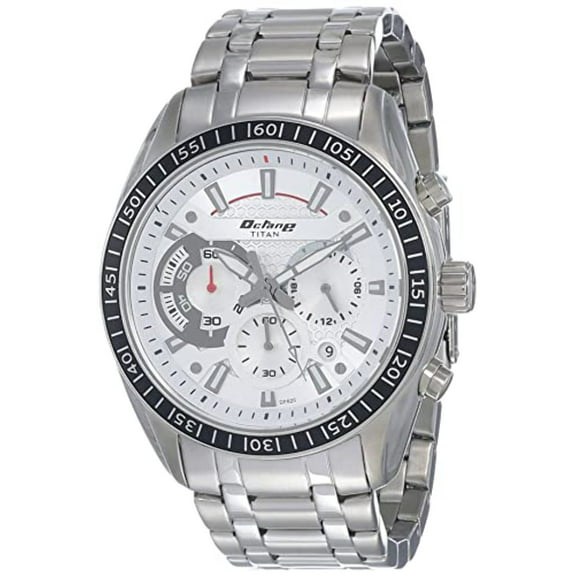 Titan Analog Silver Dial Men's Watch-NL90077KM01