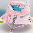 thumbnail image 3 of Ticikt Baby Sun Hat Toddler Bucket Hats Summer Sun Protective Kids Beach Hats Wide Brim Outdoor Camping Hat for Boys Girls 1-8Y, 3 of 5