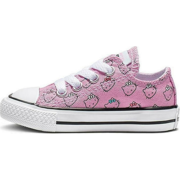 Converse Chuck Taylor All Star x Hello Kitty Toddler Pink Shoes HS744 (5) - Walmart.com