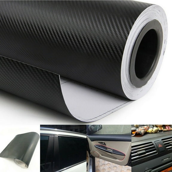 3D Car Interior Carbon Fiber Vinyl Wrap Sticker /Dashboard Trim Panel Roll Decal Fangkenuo