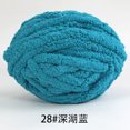 thumbnail image 1 of Xiao Hua 1 paquete de hilo de terciopelo de chenilla para tejer, grueso y cálido, para tejer a ganchillo, para manualidades, bolsas, suéteres, muñecas, 250 g, azul lago profundo, 1 of 4