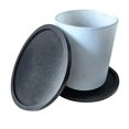 thumbnail image 5 of Set of 8 black silicone coasters 10cm - round for a pint beer glass, coffee cup, tea cup and bottle - party, home, office etc., 5 of 5