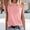 Pink, variant on Ladies Solid Color Vest Sleeveless Summer T Shirt Round Neck Top 3xl Top and Top Women Womens Camisole Pajama Top All Lace Tops for Women plus Size Camisole Beaded Tops for Women Active Tops