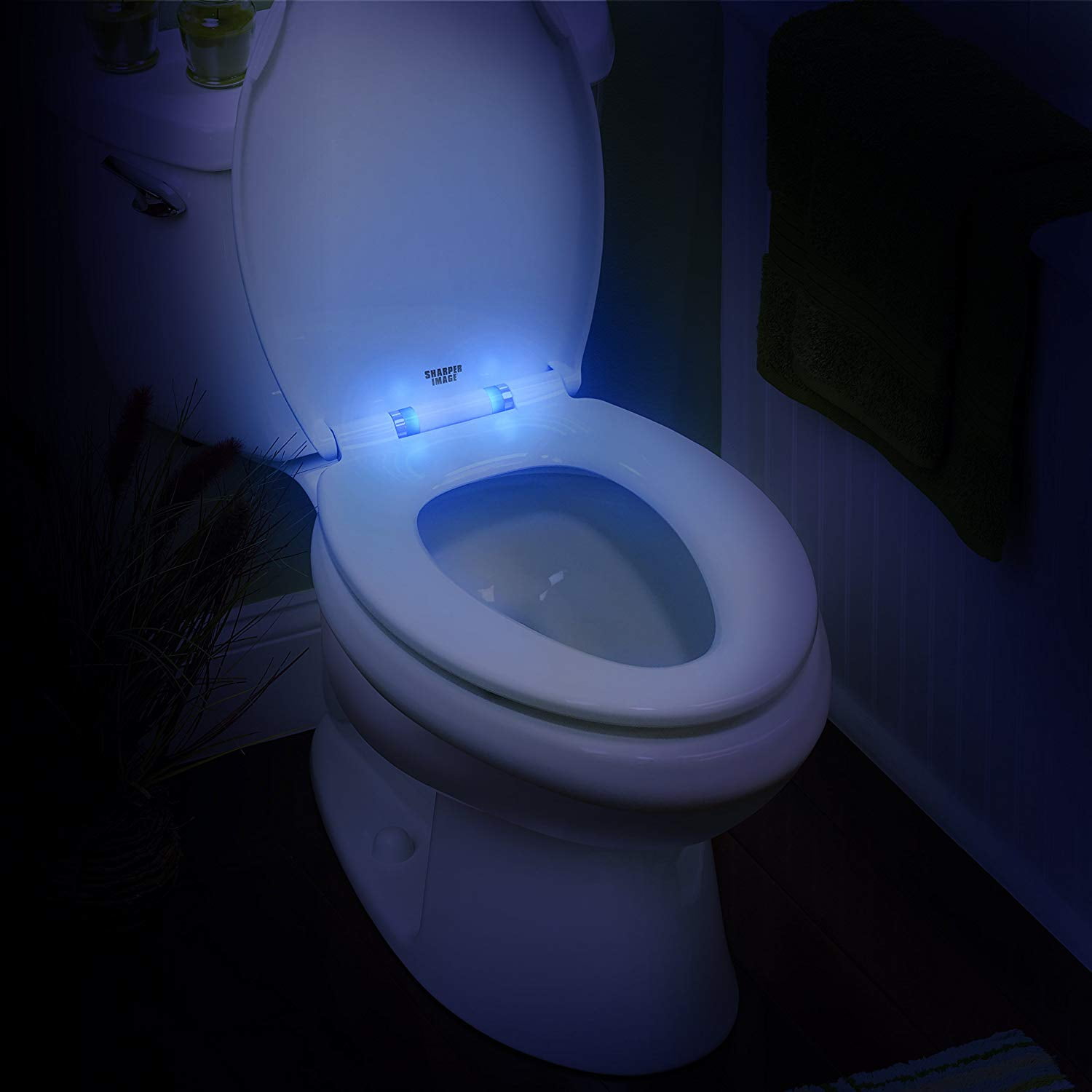 Sharper Image Motion-Activated LED Toilet Nightlight 