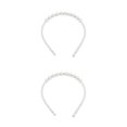 thumbnail image 2 of Diadema blanca Minnieouse resistente al desgaste estilo Simple elegante 4 perlas grandes, 2 of 5