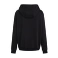 thumbnail image 5 of Pxiakgy Women's Solid Color Fashion Casual Long Sleeve Drawstring Pocket Hooded Sweater Shorts Set Black + S, 5 of 9