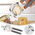 thumbnail image 2 of Stainless Steel Manual Tool with Ergonomic Silicone Handle for Easy Kitchen Use and Effortless Lid Removal, 2 of 5