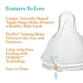 thumbnail image 3 of Tétines en silicone sans BPA à lent et à ouverture standard Balance+ Evenflo Feeding, 3 of 7