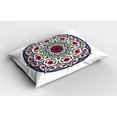 thumbnail image 2 of Ambesonne Moroccan Pillow Sham, Mandala Lotus, 26" X 20", Green Blue Ruby, 2 of 2