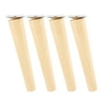 thumbnail image 1 of Wood Furniture Legs for Chair Table Sofa Closet Feet 4Pcs, 1 of 9