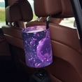 thumbnail image 5 of Kdxio Purple Bubble Abstract Art Car Trash Can Garbage Car Accessories Trash Can Car Waste Bin for for Driver and Passenger Any Vehicle, 5 of 7