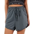 thumbnail image 1 of Sylvamorning Women Letter Print Sport Irregular Hem Drawstring Short Pants, 1 of 6