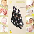 thumbnail image 2 of Coolnut 5 PCS Cute Ghost Hat Boo Baby Muslin Washcloths, Happy Halloween Party Face Towel Burp Cloths Ultrasoft Absorbent Cotton Bath Wipes Towels for Newborn Boys Girls, 2 of 6