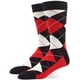 thumbnail image 3 of Calcetines de vestir para hombre grandes y altos, paquete de 6, con rayas de rombos, color oscuro, estilo clásico, tallas 10, 11, 12, 13, 14, 15 y 16, 3 of 7