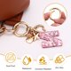 thumbnail image 4 of Uxcell 16 Pcs Anillos de resorte metálicos, 1"/26mm Anillo de resorte de disparo Clips redondos Gancho de resorte para llavero, bolso, colgante, correa de bolso, manualidad DIY, Plata-Blanco, 4 of 6