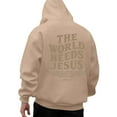 thumbnail image 5 of Christian Hoodies for Men 2025 The World Needs Jesus Hoodie Hooded Sweatshirt with Pockets Pullover Hoody Mens Hoodies, 5 of 6