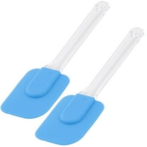 Unique Bargains Kitchen Silicone Cake Cream Butter Baking DIY Mixing Spatula Scraper Blue 2pcs