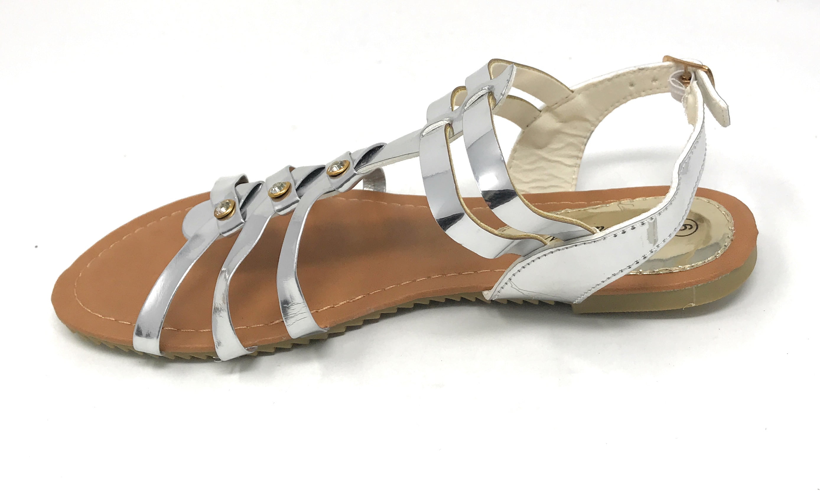 Metallic Strappy Sandal (Women's)