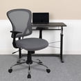 thumbnail image 2 of Scranton & Co Chaise de Bureau en Maille à Dossier Mi-Haut, Gris, 2 of 9